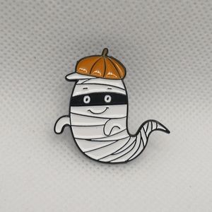 🧁 3/$30 Mummy Ghost Pumpkin Hat Spooky Enamel Pin NEW